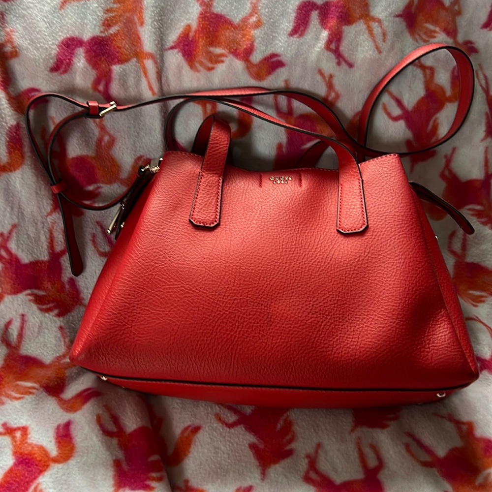 Candy Apple red guess tote bag